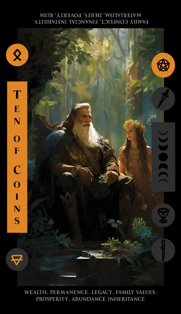 Tarot card 3 created using GPT and MidJourney