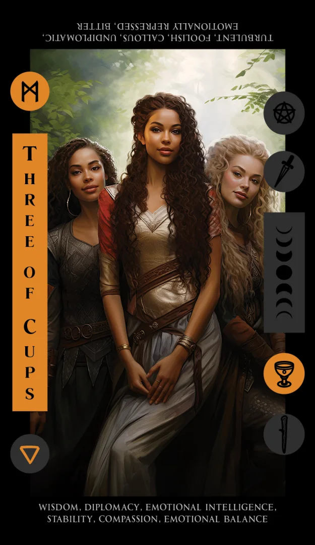 Tarot card 4 created using GPT and MidJourney