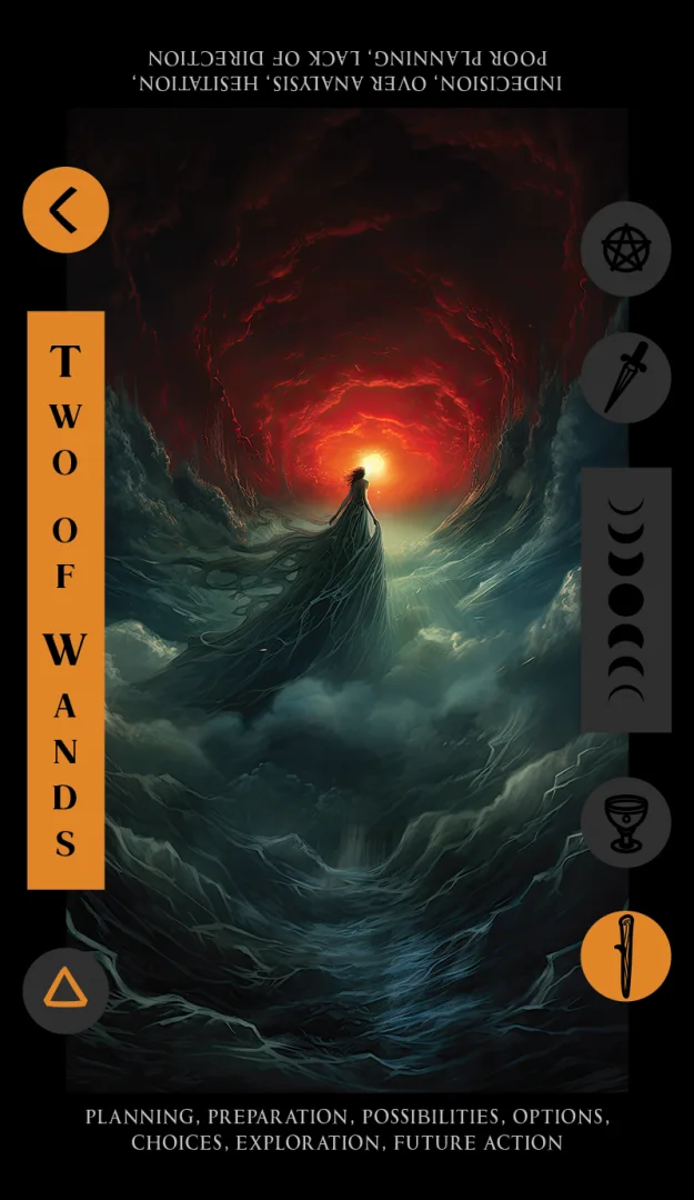 Tarot card 5 created using GPT and MidJourney
