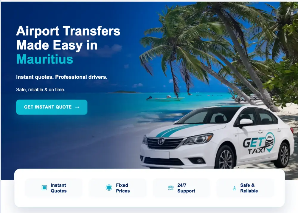GetTaxi website preview
