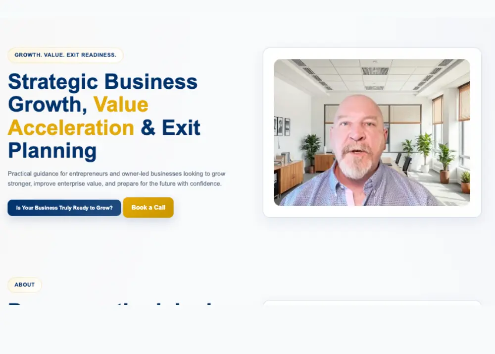 Sanderson Services website preview